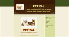 Desktop Screenshot of petpal-petsitting.com